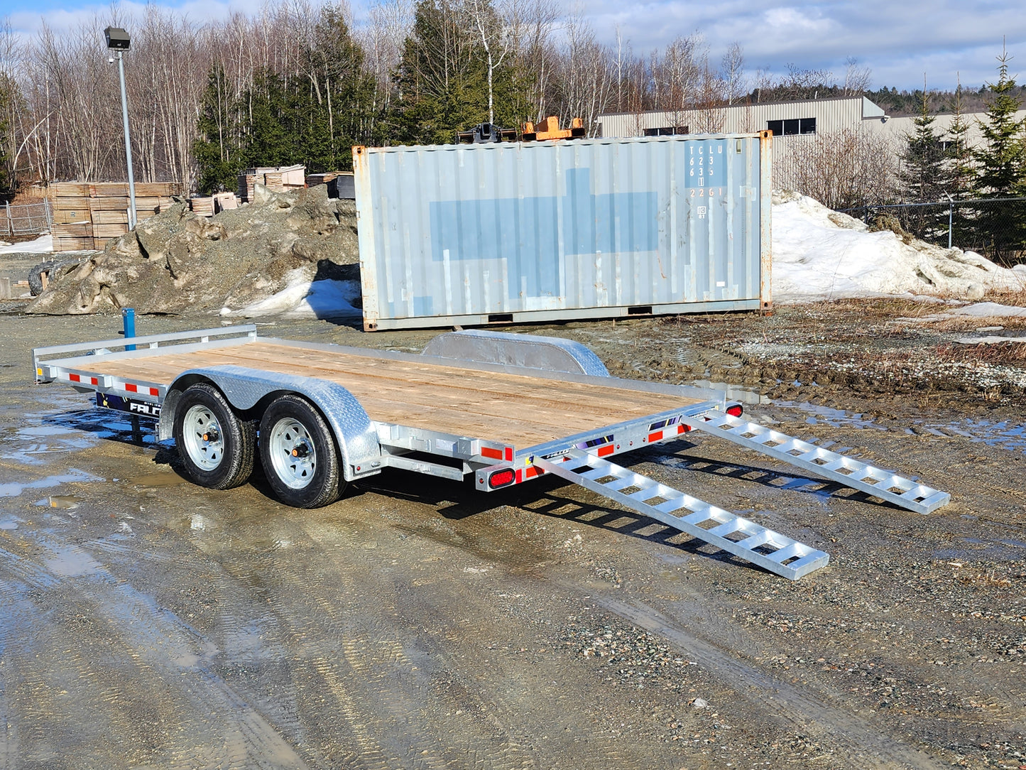 FCH - Car Hauler Galvanisé 80"x16'