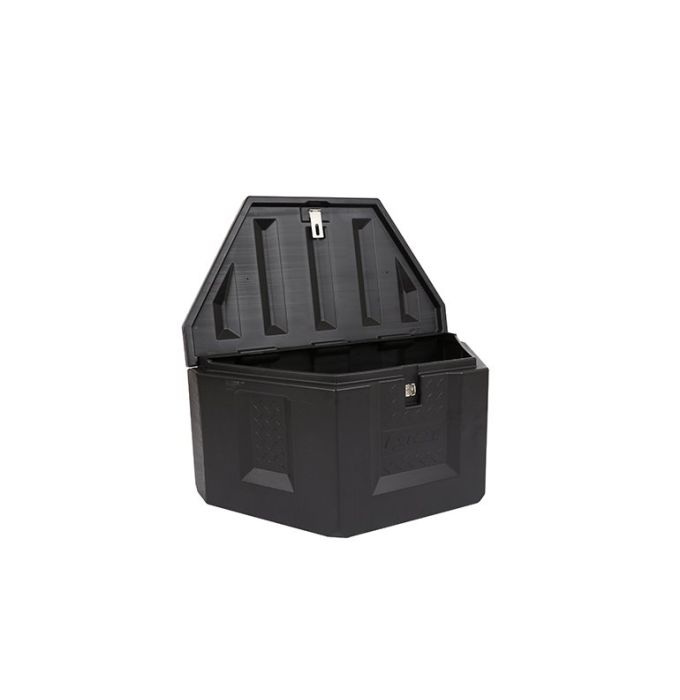 Coffre triangulaire 36" x 19 1/2" x 17 3/4" plastique noir DEEZEE