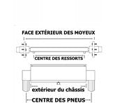 Essieu Droit 2200Lbs Sans Freins