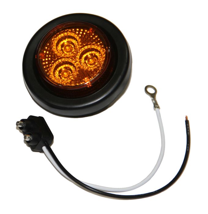 LUMIERE DE GABARIT LED 2'' AMBRE 3 DIODES AVEC REFLECTEUR