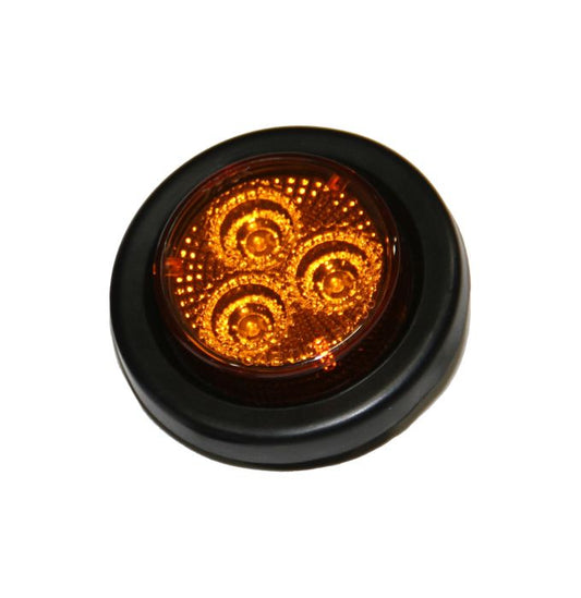 LUMIERE DE GABARIT LED 2'' AMBRE 3 DIODES AVEC REFLECTEUR