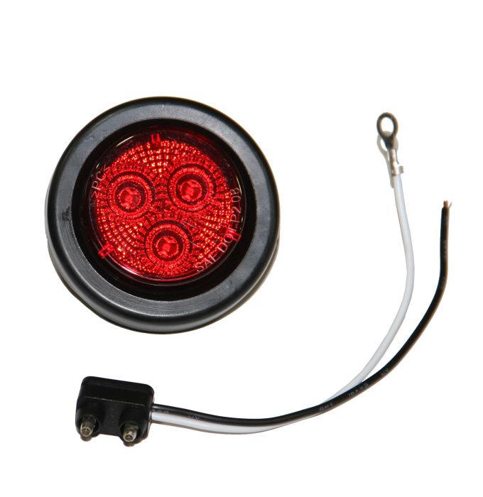 LUMIERE DE GABARIT LED 2'' ROUGE 3 DIODES AVEC REFLECTEUR